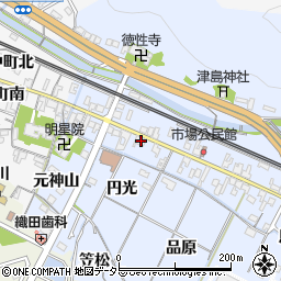 愛知県岡崎市市場町東町16-1周辺の地図