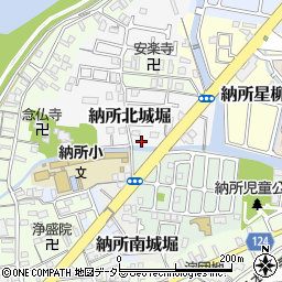 京都府京都市伏見区納所北城堀14周辺の地図
