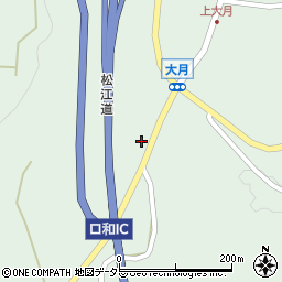 広島県庄原市口和町大月566周辺の地図