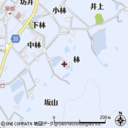 兵庫県宝塚市大原野林周辺の地図