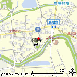 滋賀県甲賀市甲賀町鳥居野887周辺の地図