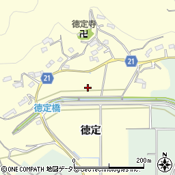 愛知県新城市徳定半田前周辺の地図