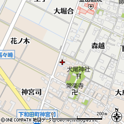 愛知県岡崎市下和田町北浦24周辺の地図