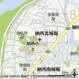 京都府京都市伏見区納所北城堀19周辺の地図