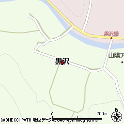 岡山県赤磐市黒沢周辺の地図
