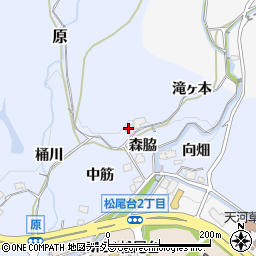 兵庫県川辺郡猪名川町原森脇41周辺の地図