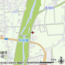 兵庫県姫路市林田町口佐見165周辺の地図