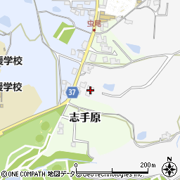 兵庫県三田市成谷104周辺の地図