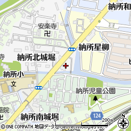 京都府京都市伏見区納所北城堀2周辺の地図