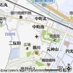 愛知県岡崎市藤川町中町南10周辺の地図