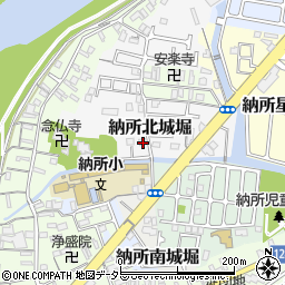 京都府京都市伏見区納所北城堀18周辺の地図
