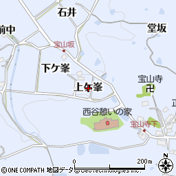 兵庫県宝塚市大原野上ケ峯周辺の地図