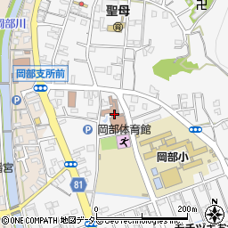藤枝市役所　市民ホールおかべ周辺の地図