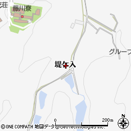愛知県岡崎市藤川町堤ケ入周辺の地図