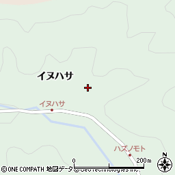 愛知県岡崎市鳥川町イヌハサ116周辺の地図