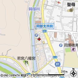 静岡県藤枝市岡部町岡部6周辺の地図