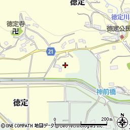愛知県新城市徳定（阿賀地）周辺の地図