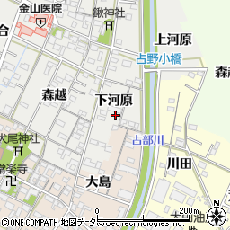 愛知県岡崎市野畑町下河原19周辺の地図