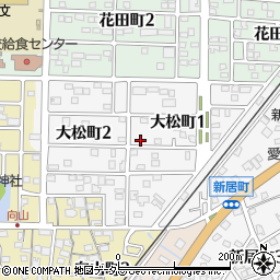 愛知県半田市大松町周辺の地図