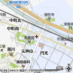 愛知県岡崎市市場町東町6周辺の地図