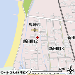 愛知県常滑市新田町2丁目20周辺の地図