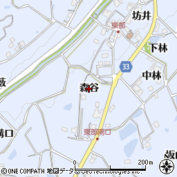 兵庫県宝塚市大原野（森谷）周辺の地図