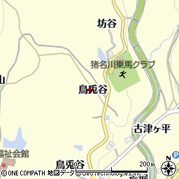 兵庫県川辺郡猪名川町紫合鳥兎谷周辺の地図