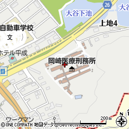 岡崎医療刑務所指導課周辺の地図