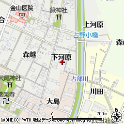 愛知県岡崎市野畑町下河原15周辺の地図