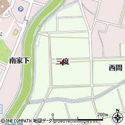 愛知県安城市城ケ入町三度周辺の地図