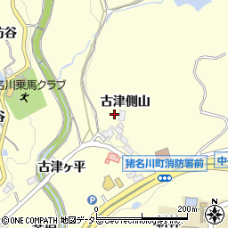 兵庫県川辺郡猪名川町紫合古津側山周辺の地図