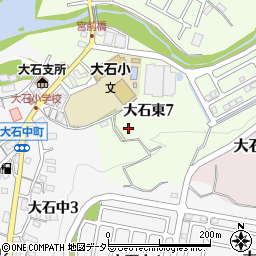 滋賀県大津市大石東7丁目7周辺の地図