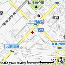 愛知県安城市小川町金政64周辺の地図