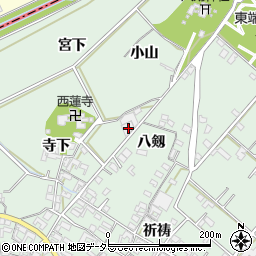 愛知県安城市東端町八剱67周辺の地図