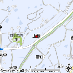兵庫県宝塚市大原野上薮周辺の地図