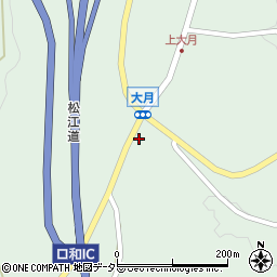 広島県庄原市口和町大月564周辺の地図