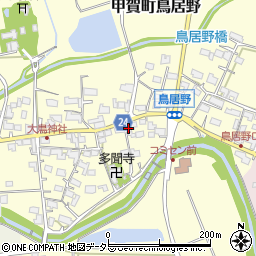 滋賀県甲賀市甲賀町鳥居野848周辺の地図