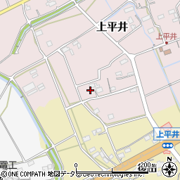 愛知県新城市上平井（道添）周辺の地図