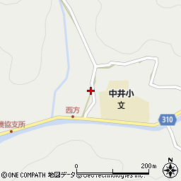 岡山県高梁市中井町西方317周辺の地図
