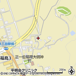 兵庫県三田市福島229周辺の地図