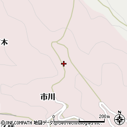 愛知県新城市市川神ノ木周辺の地図