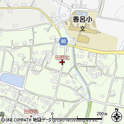 田野北周辺の地図