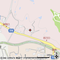 兵庫県三木市吉川町冨岡1337周辺の地図