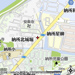 京都府京都市伏見区納所北城堀3周辺の地図