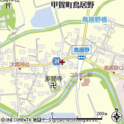滋賀県甲賀市甲賀町鳥居野852周辺の地図