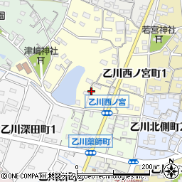 楽餐館 乙川店周辺の地図