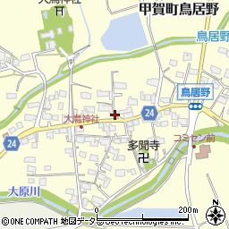 滋賀県甲賀市甲賀町鳥居野815周辺の地図