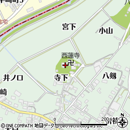 西蓮寺周辺の地図