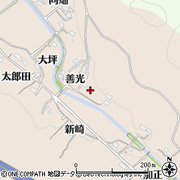 愛知県岡崎市鹿勝川町善光周辺の地図