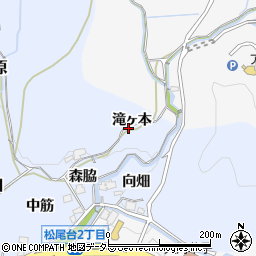 兵庫県猪名川町（川辺郡）原（滝ヶ本）周辺の地図